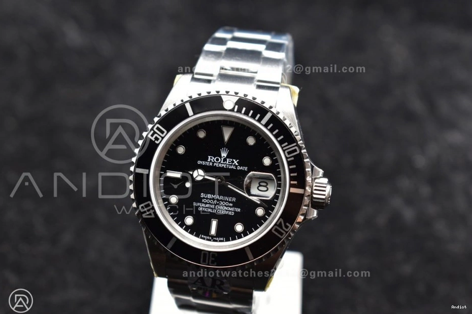 ARF1:1 1136 904L Steel on Submariner Edition Black SS Best LN 16610 SH3135 Reliable V Bracelet 0706